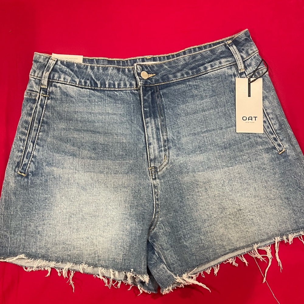 New Oat denim shorts